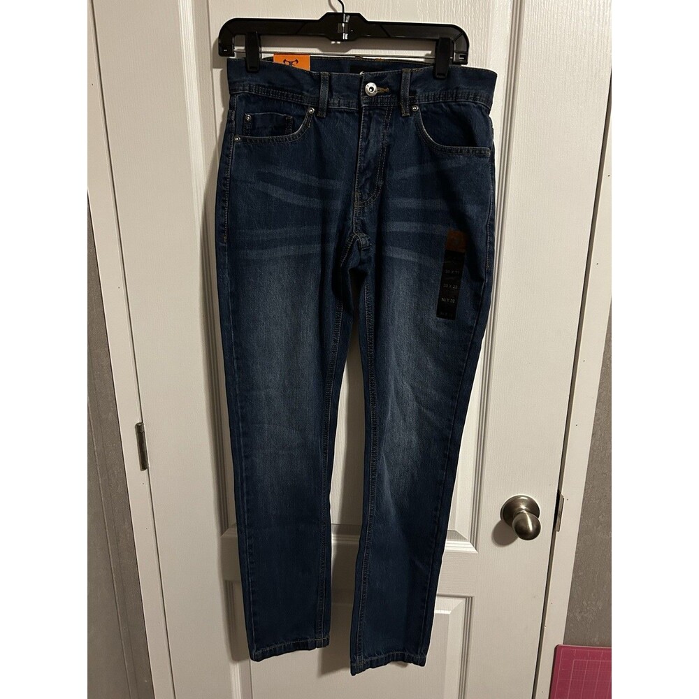 Men's Jeans Straight size 30 X 32 Classic Indigo New
